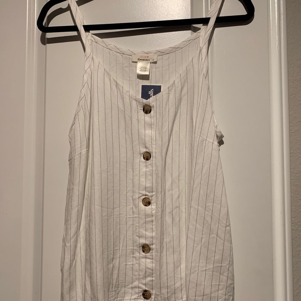 Button striped top